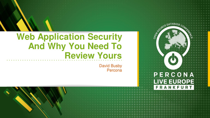 web application security and why you need to review yours