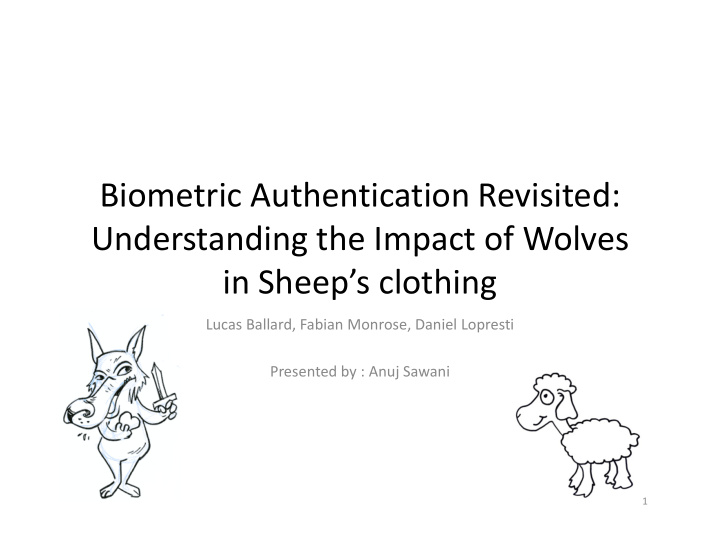 biometric authentication revisited understanding the