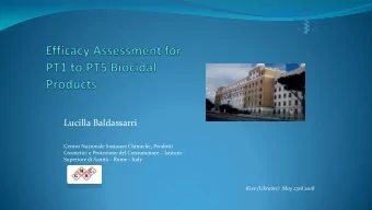 Kiev (Ukraine)  May 23rd 2018  MAIN GROUP 1: disinfectants No products without a claim for