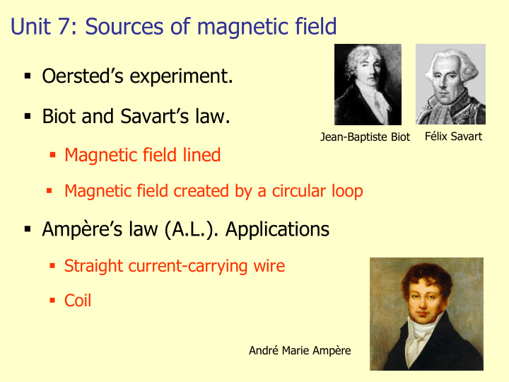 unit 7 sources of magnetic field