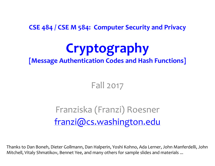 cryptography