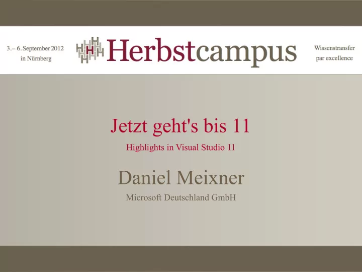 jetzt geht s bis 11