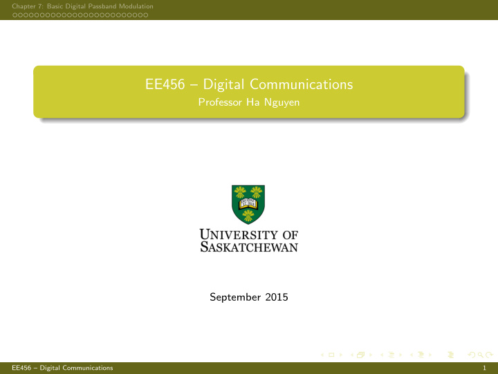 ee456 digital communications