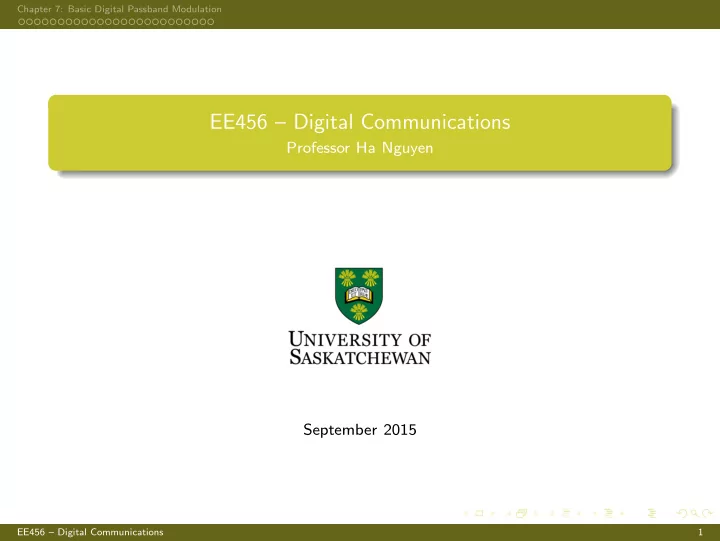 ee456 digital communications