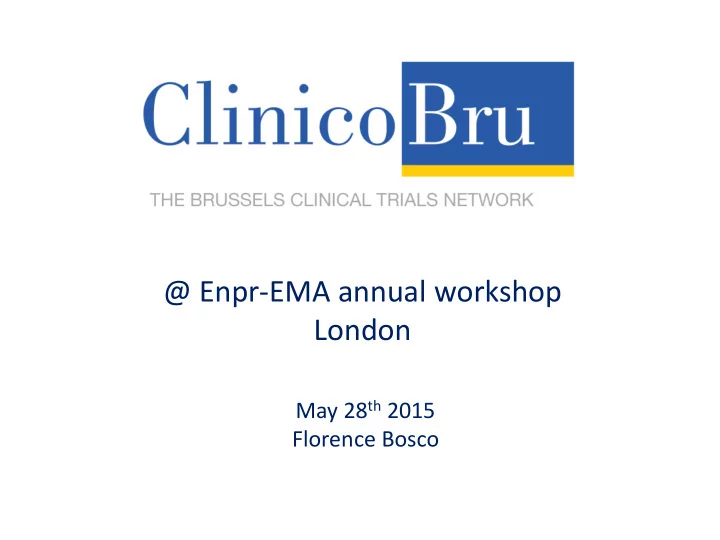 enpr ema annual workshop london