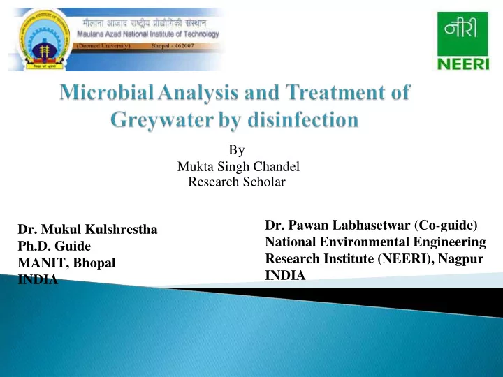 by mukta singh chandel research scholar dr pawan