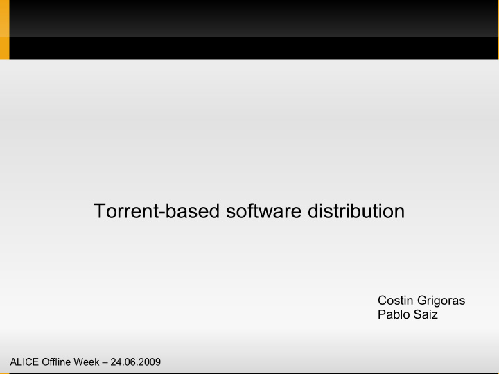 torrent based software distribution