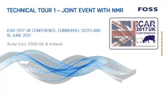 Andy Carr, FOSS UK &amp; Ireland  1 The top 100 companies More than 40,000  in food and