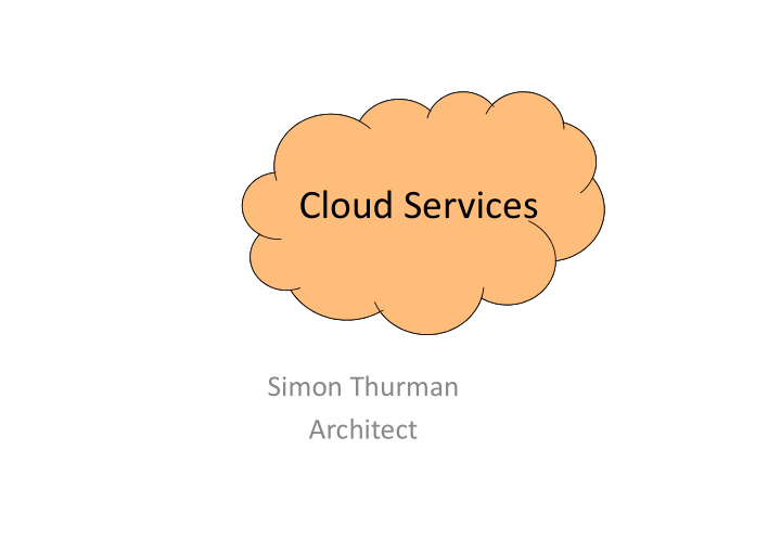 cloud services