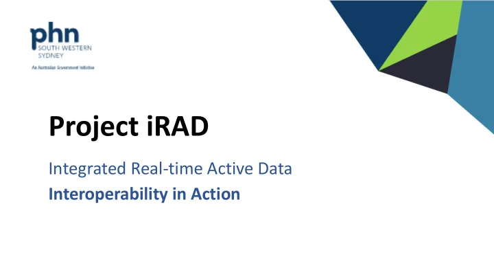 project irad
