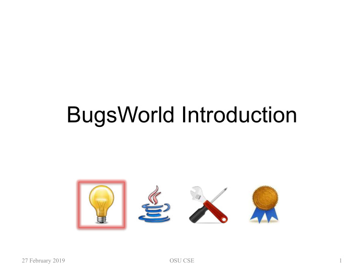 bugsworld introduction