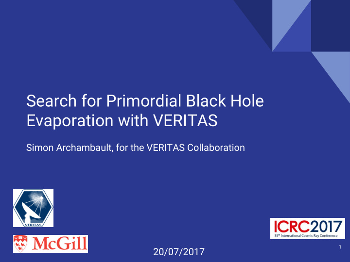 search for primordial black hole evaporation with veritas