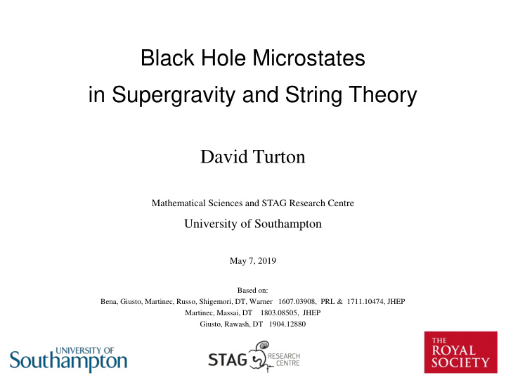 black hole microstates in supergravity and string theory