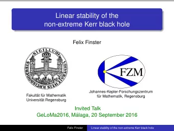 FZM  Johannes-Kepler-Forschungszentrum  Fakult  at f  ur Mathematik  f  ur Mathematik,