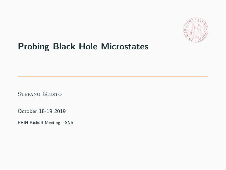 probing black hole microstates