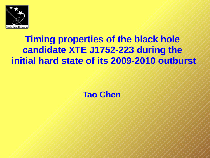 timing properties of the black hole candidate xte j1752
