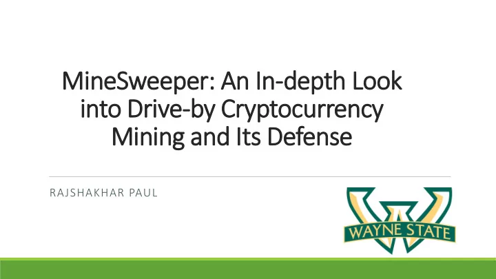 into drive by cryptocurrency