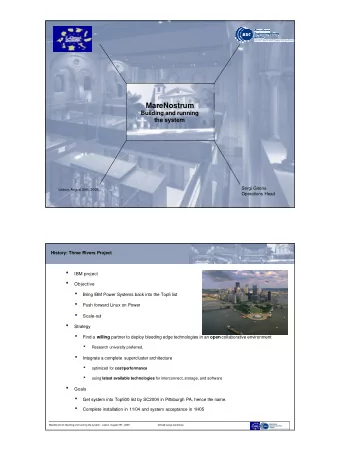 IBM project    Objective    Bring IBM Power Systems back into the Top5 list    Push