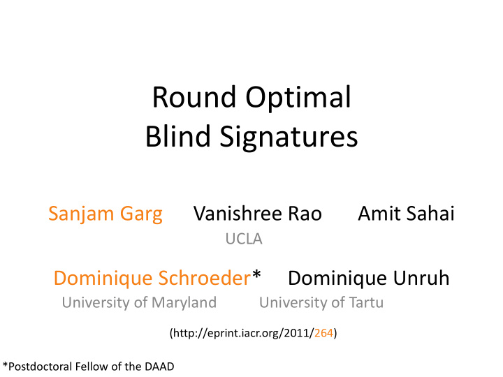 blind signatures