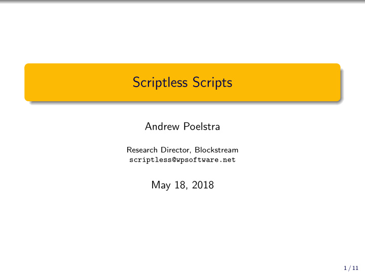 scriptless scripts