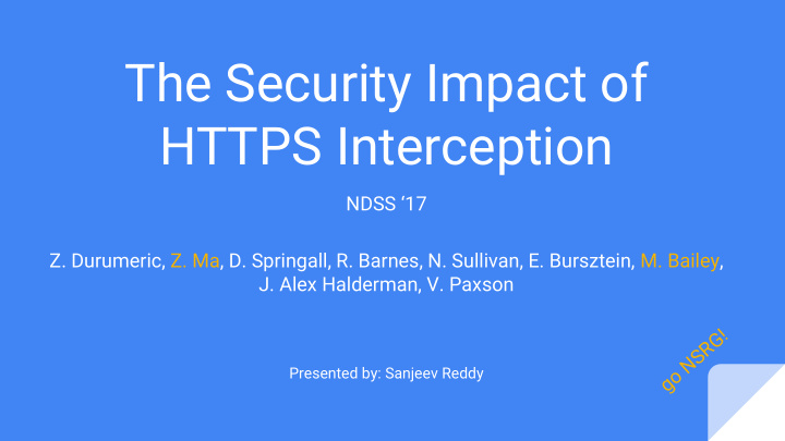 the security impact of https interception