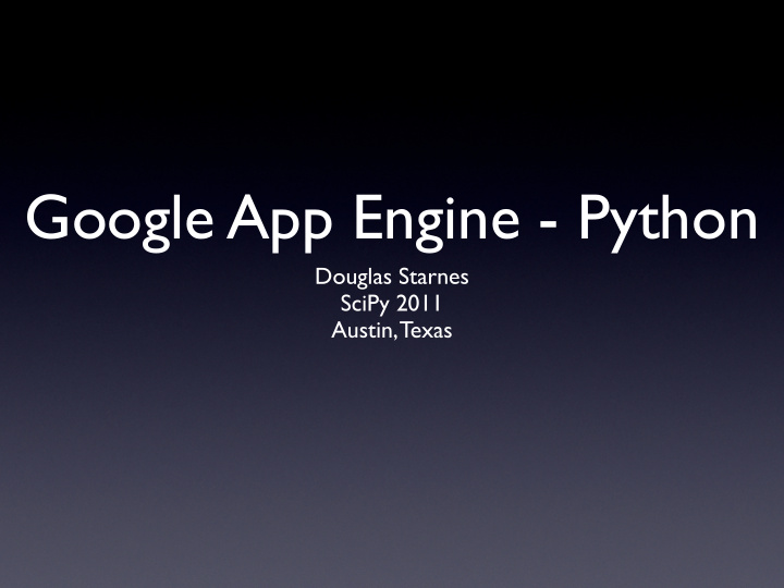 google app engine python