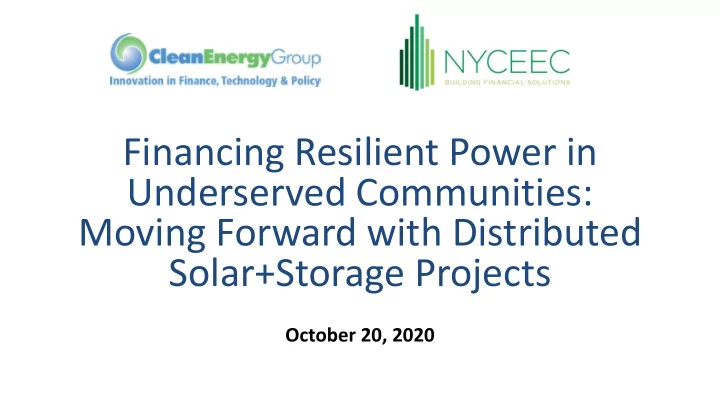 underserved communities