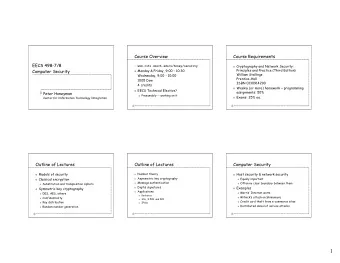 1  X.800 Security Services  X.800 Security Services  X.800 Security Services  Data integrity