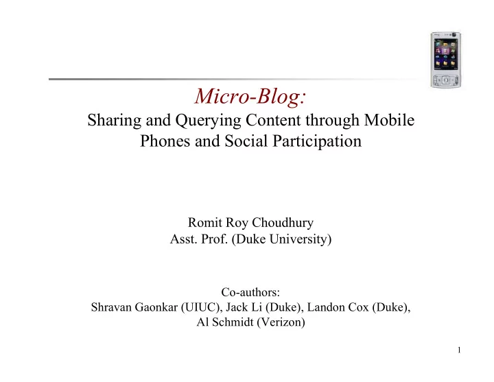 micro blog