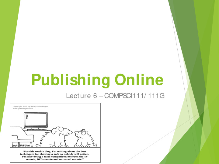 publishing online