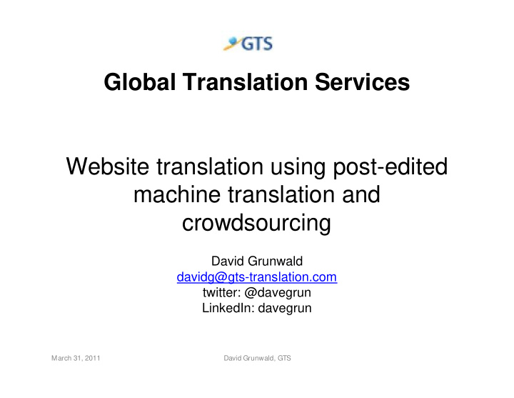 global translation services website translation using