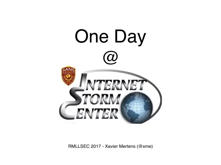 one day