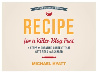 I started blogging in 2004  For my first four years of blogging, I couldnt attract more than 700