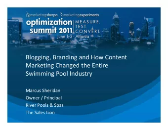 Blogging Branding and How Content Blogging, Branding and How Content Marketing Changed the Entire