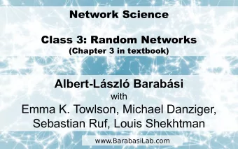 Albert-Lszl Barabsi  with  Emma K. Towlson, Michael Danziger,  Sebastian Ruf, Louis Shekhtman