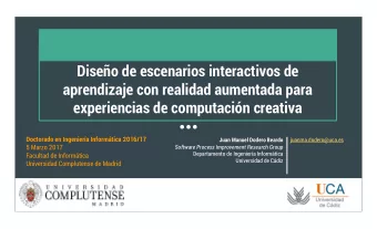 Diseo de escenarios interactivos de  aprendizaje con realidad aumentada para  experiencias de
