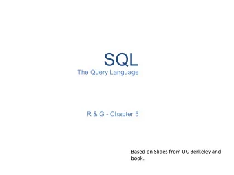 Query  Execu:on        Declara:ve  Query  (SQL)    We  start  from
