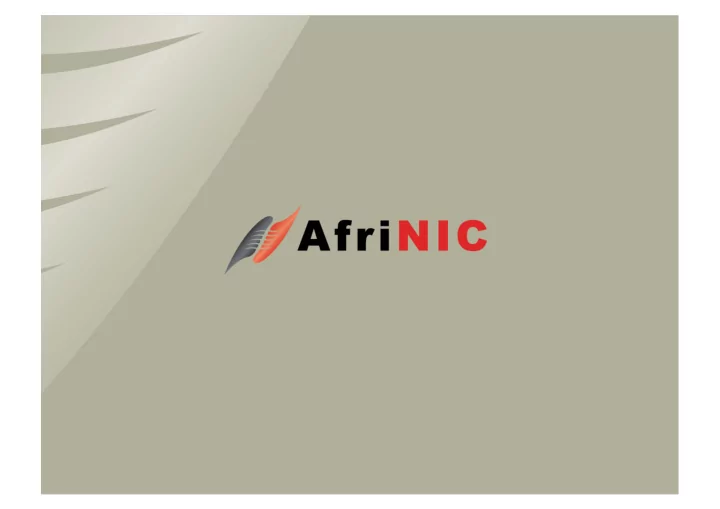 afrinic 11 meeting ipv6 deployment on afrinic
