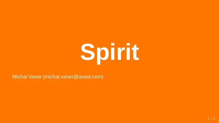 spirit