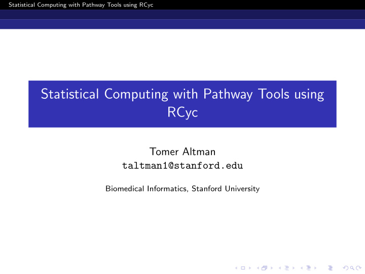 statistical computing with pathway tools using rcyc