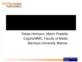 Bookmap  A Topic Map Based Web  Application for Organising Bookmarks  Tobias Hofmann, Martin