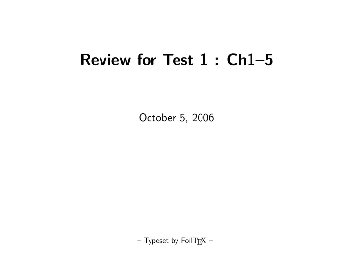 review for test 1 ch1 5