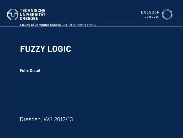 fuzzy logic