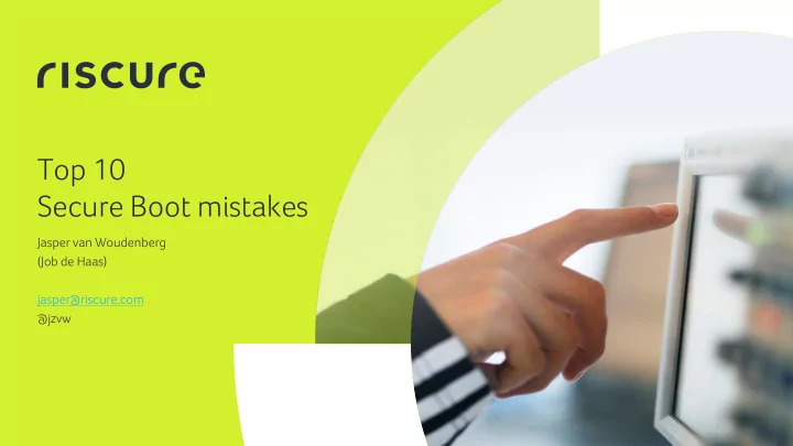 secure boot mistakes
