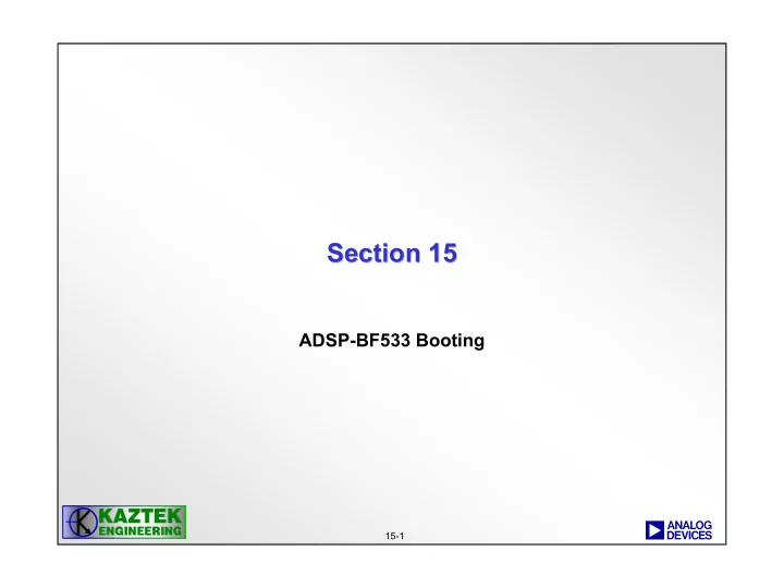 section 15 section 15