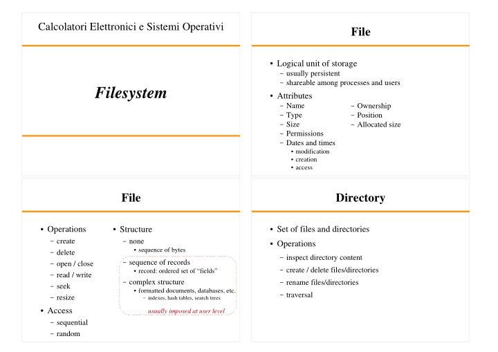 filesystem