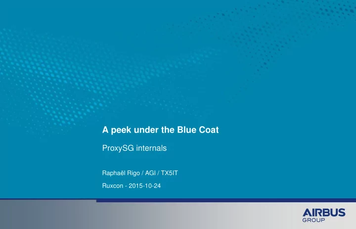 a peek under the blue coat