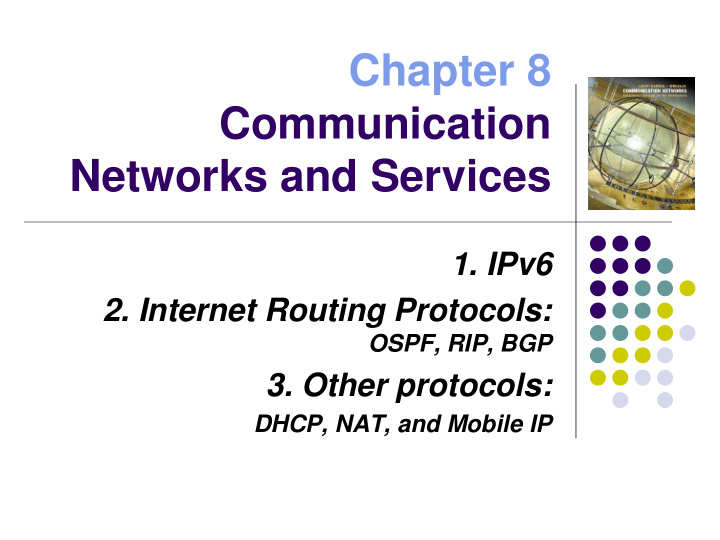 chapter 8 communication networks and services