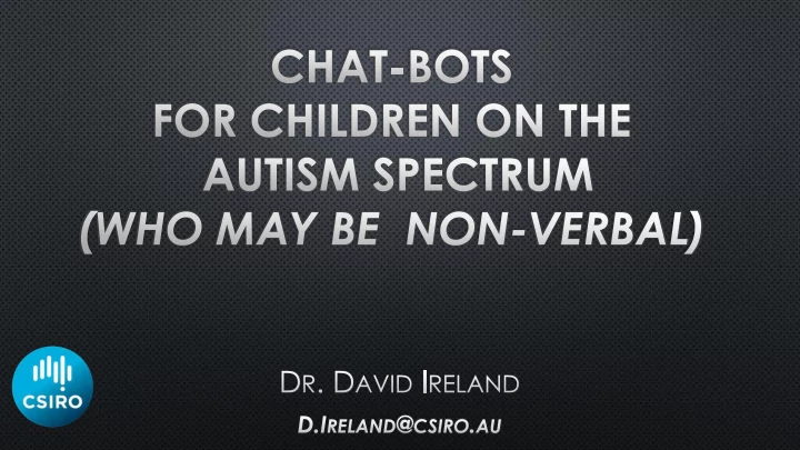 autism spectrum disorder