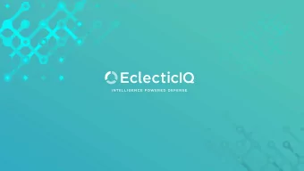 Narrator  Generating Finished Intelligence  Products From Structured Data  Who We Are  Jrg